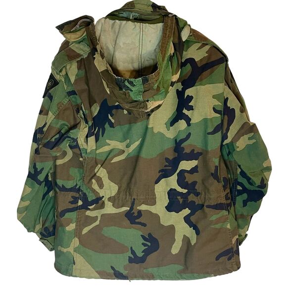 Mens Camo Jacket Medium Tactical Field Coat Army Military Gorpcore Utility - Picture 8 of 10